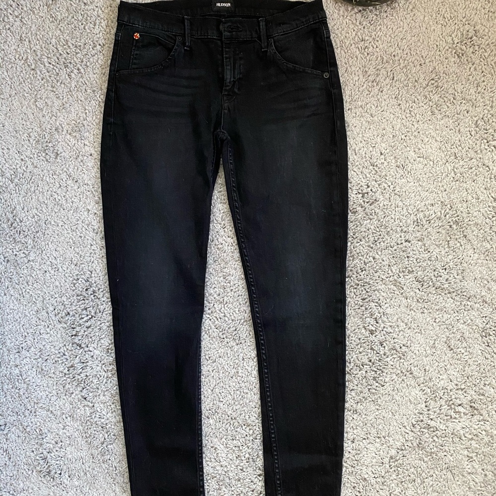 Hudson black skinny jeans